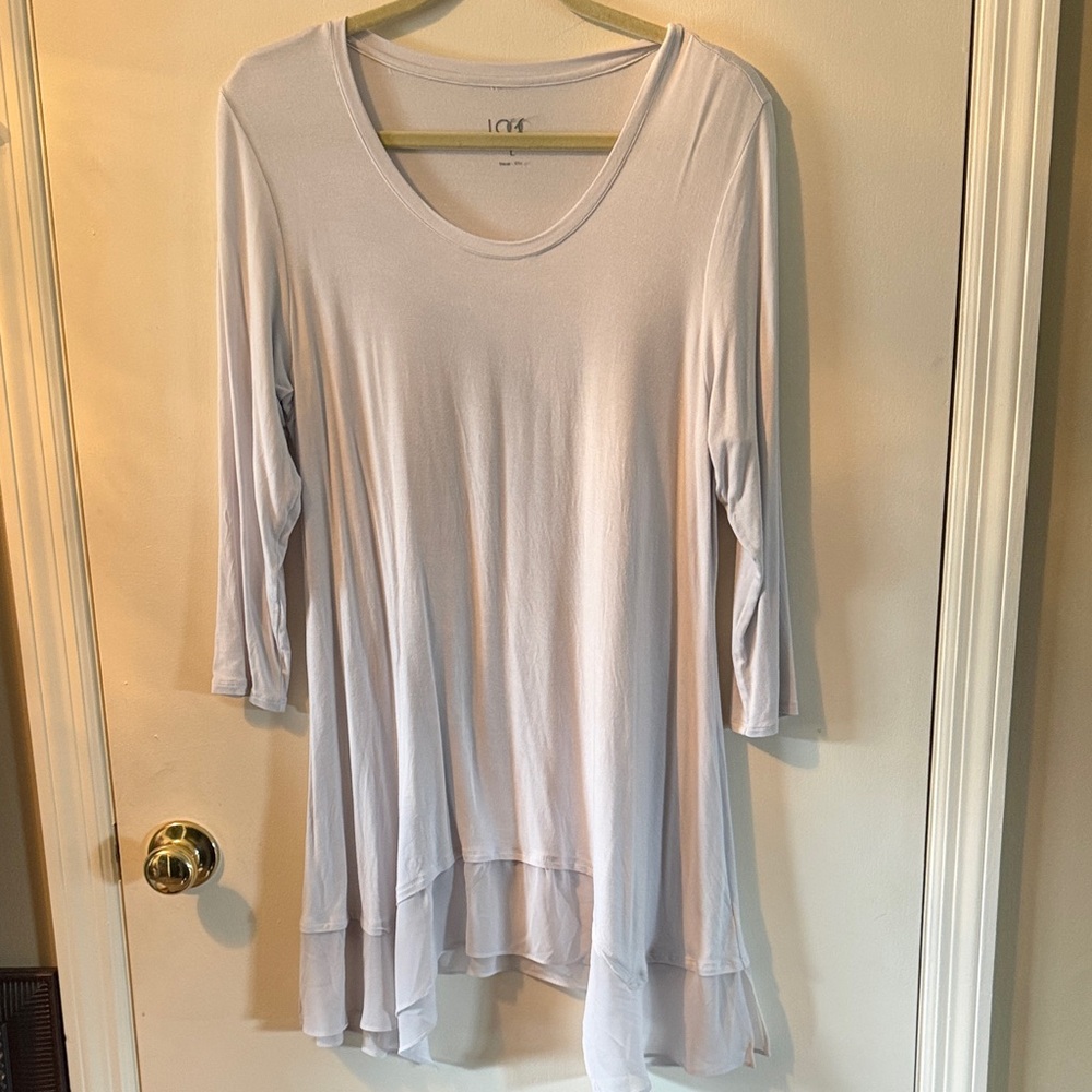 LOGO by Lori Goldstein Scoop Neck Tunic